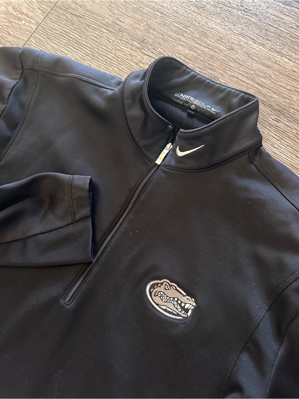 Nike Golf Men's M Black 1/4 Zip Florida Gators Mock Neck Long Sleeve Pullover